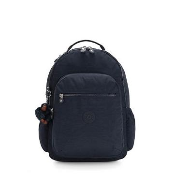 Kipling Seoul Large 15" Backpack Laptop Bags True Blue Tonal | CA 1654IL